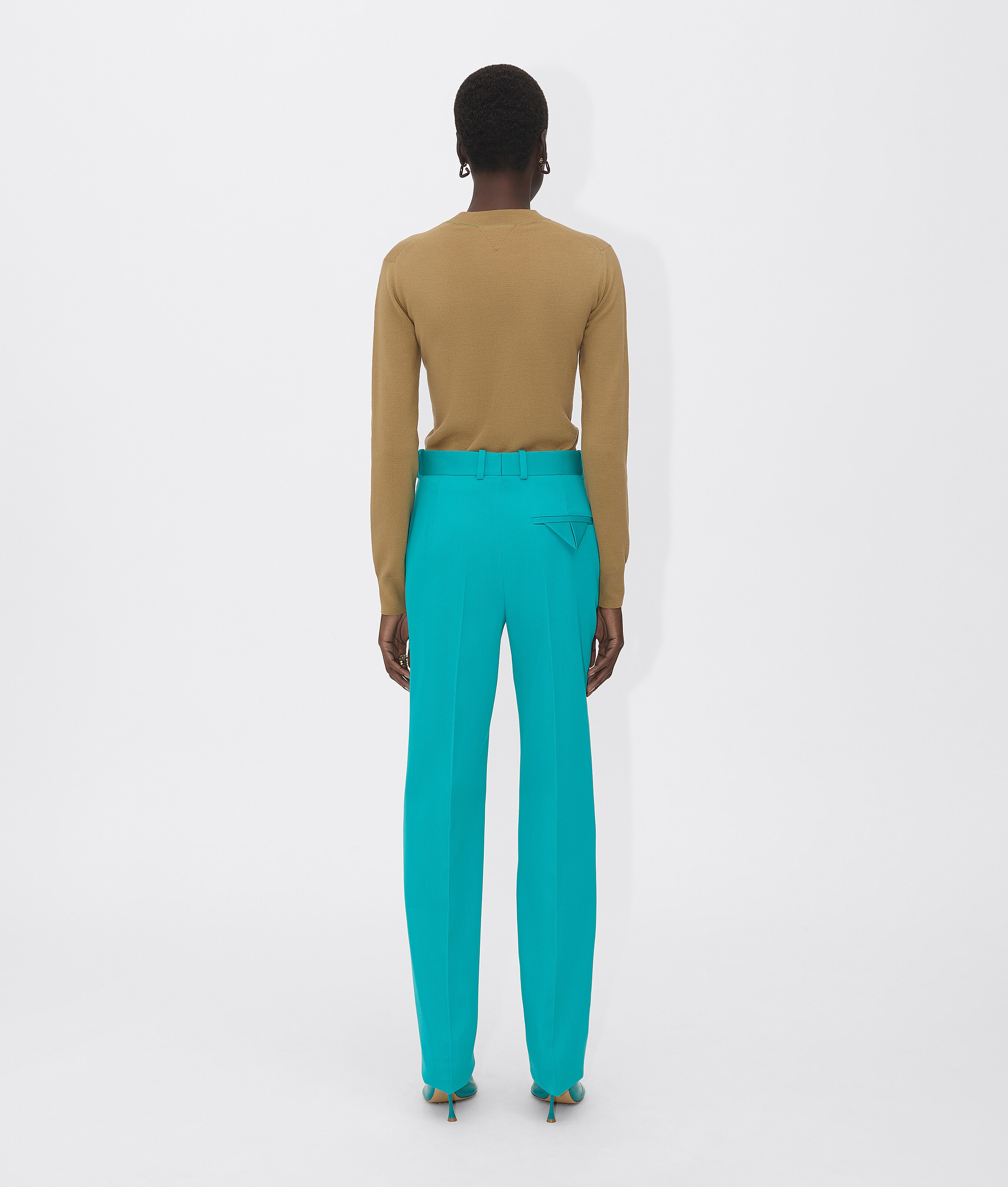 Bottega Veneta Crew-neck Jumper In Green