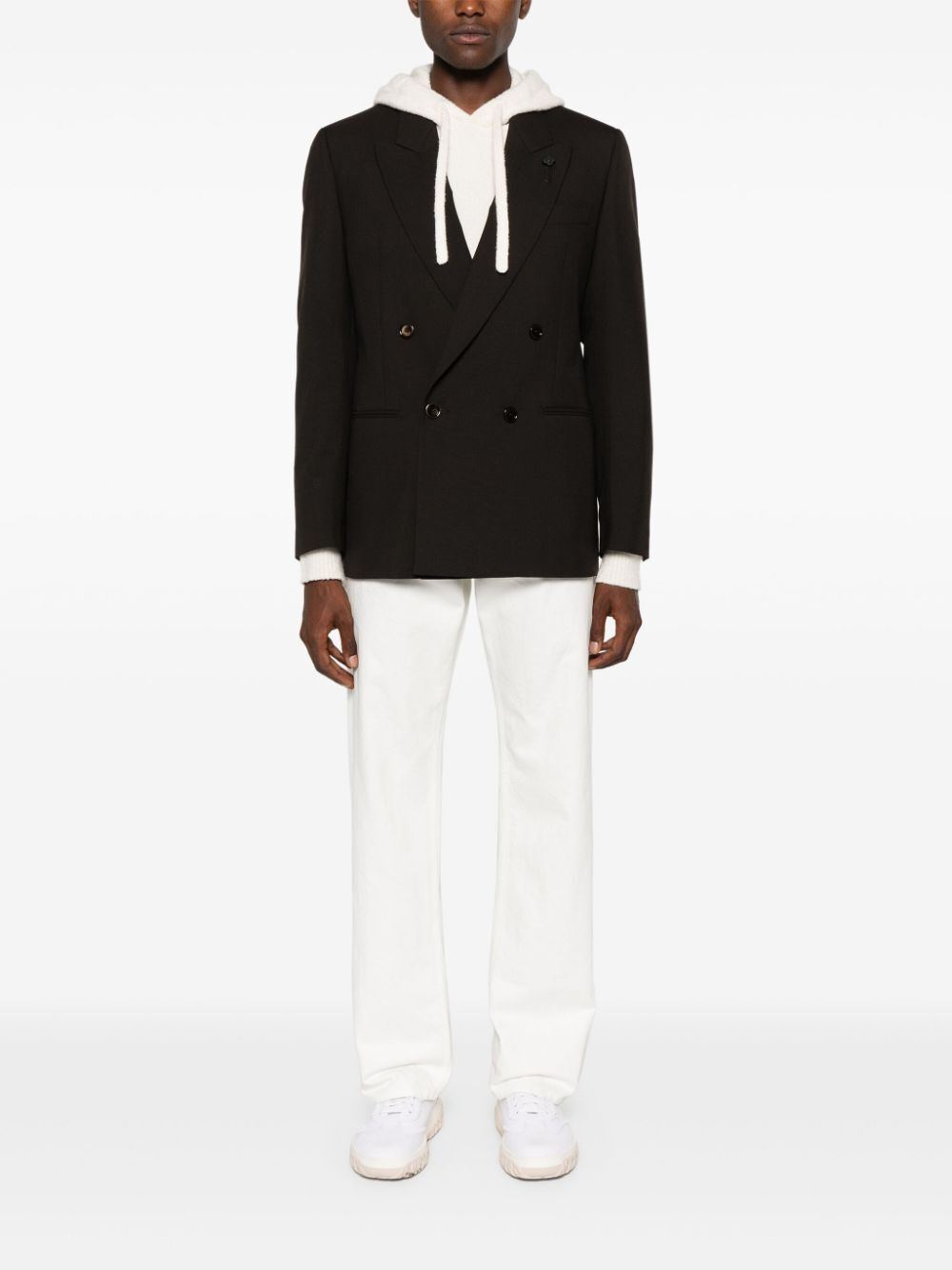 Lardini Man Jacket Attitude Drop 7 Regular In Black