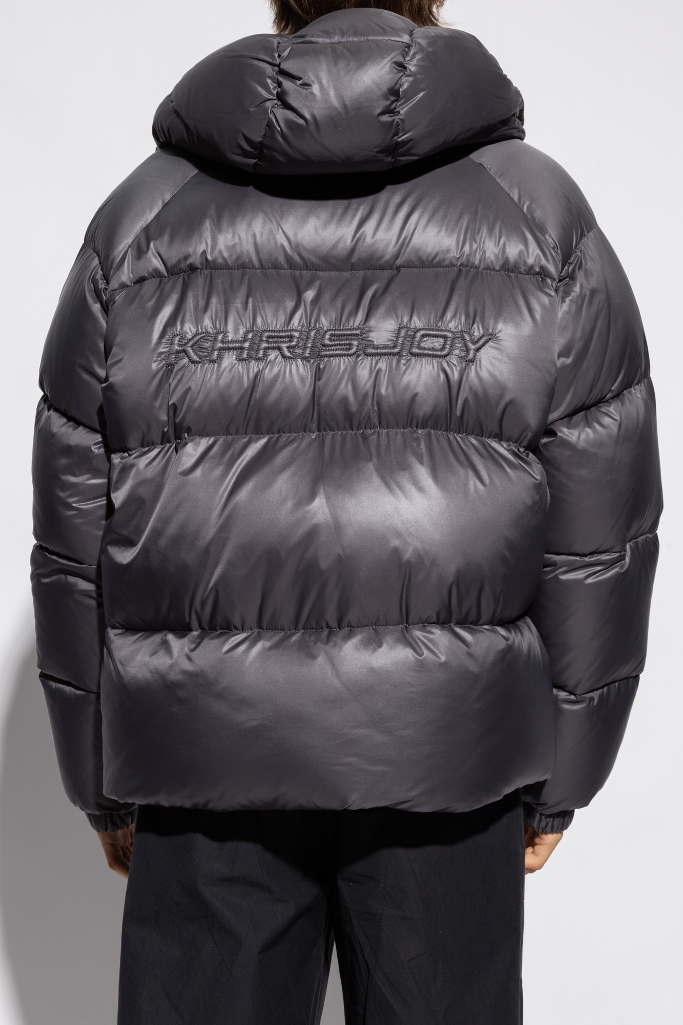 Khrisjoy Logo-embossed Padded Down Jacket In Black