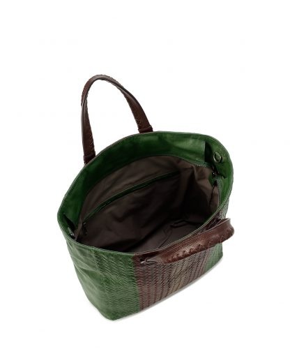Bottega Veneta Logo Handbag In Green