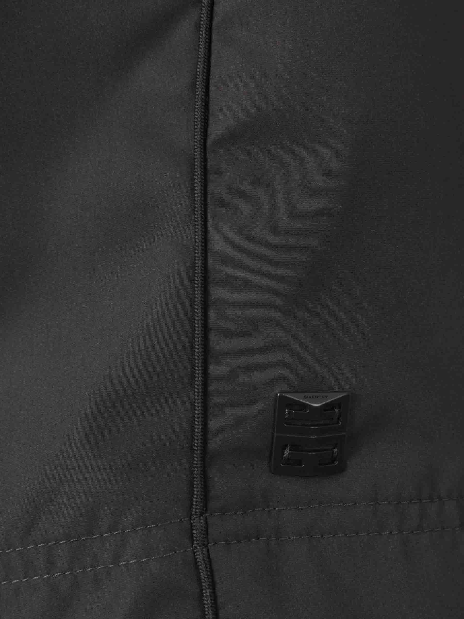 Givenchy Bermuda Shorts With Elastic Waistband And Back Pocket In Black