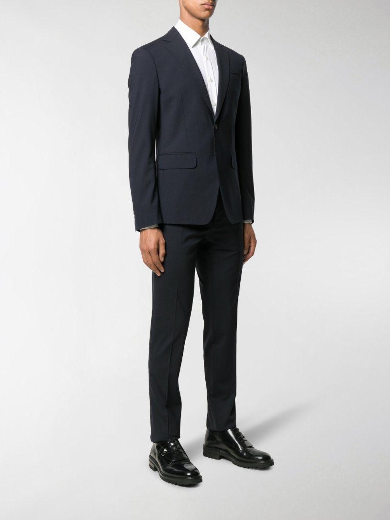 Dsquared2 Paris Fit Single Breasted Wool Suit In Black
