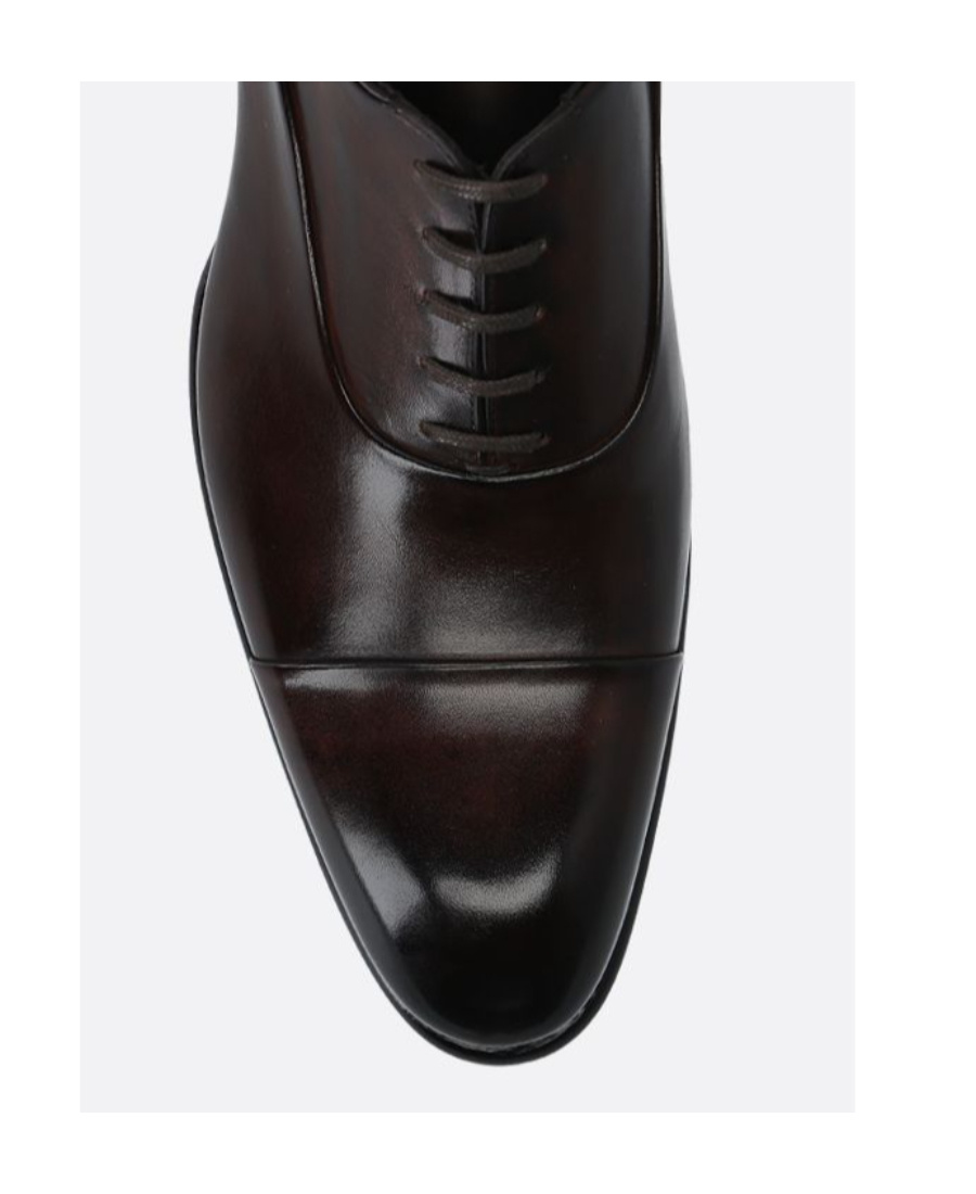 Santoni Classic Lace-up Oxford Shoes In Black