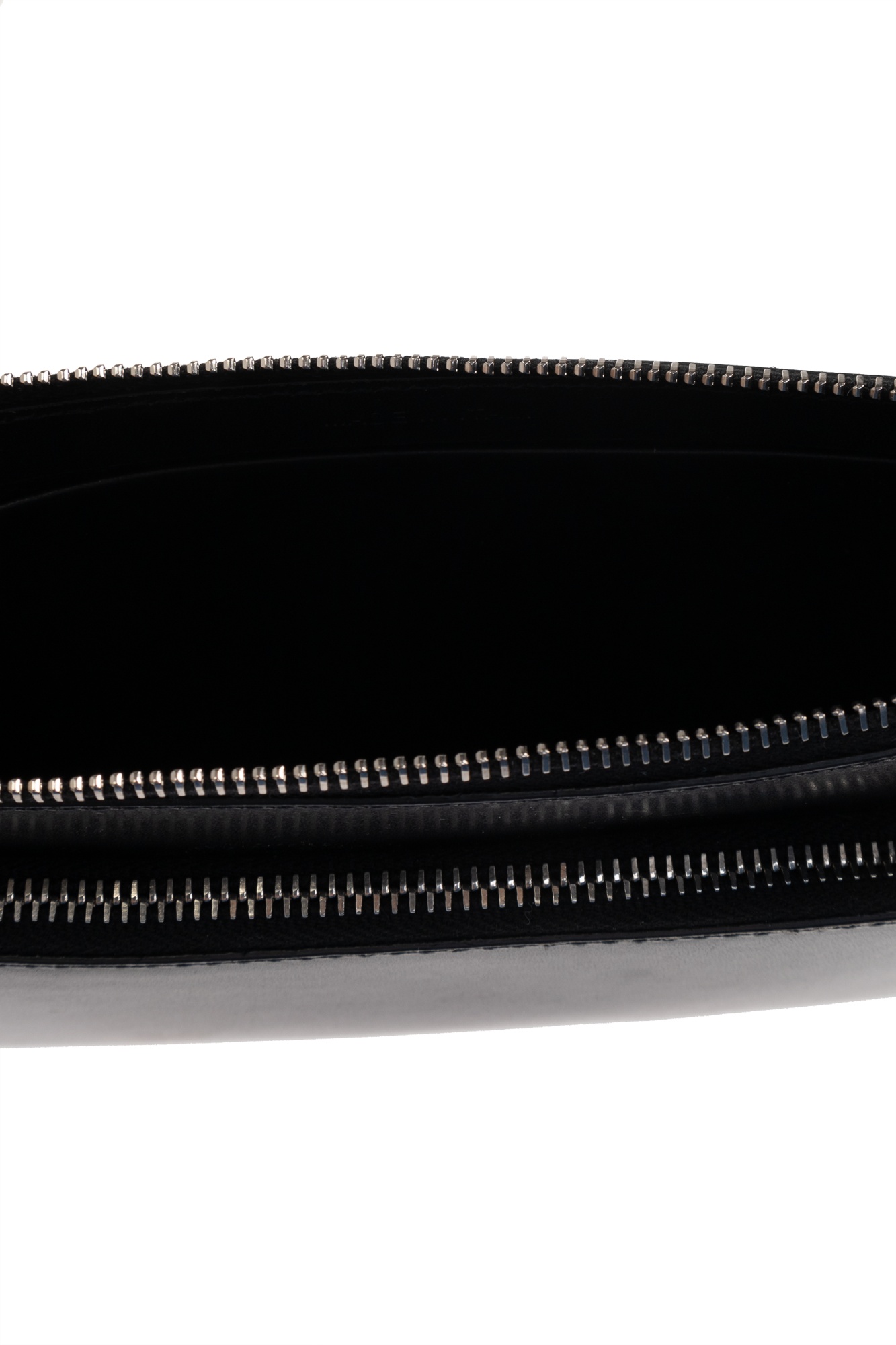 RICK OWENS RICK OWENS LOGO EMBOSSED ZIPPED SHOULDER BAG