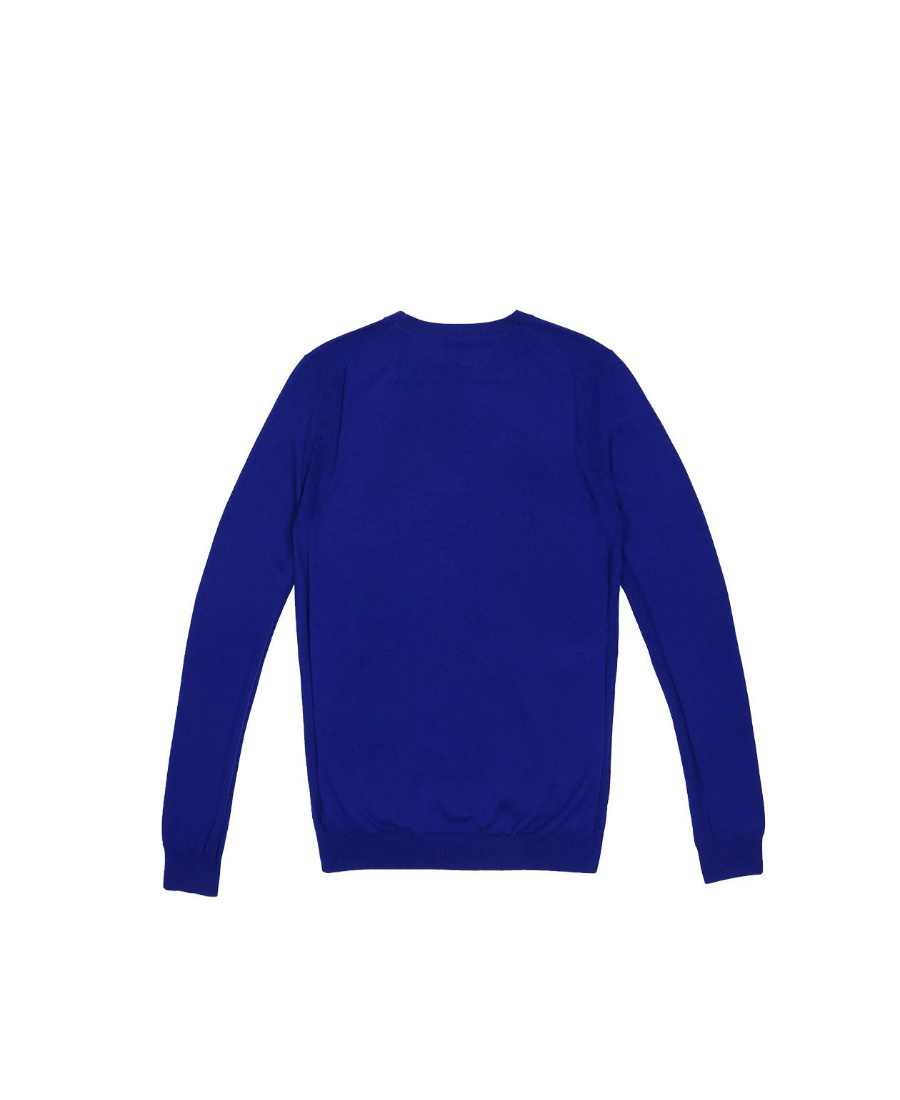 Mcq By Alexander Mcqueen Logo Knitted Pullover In Blue