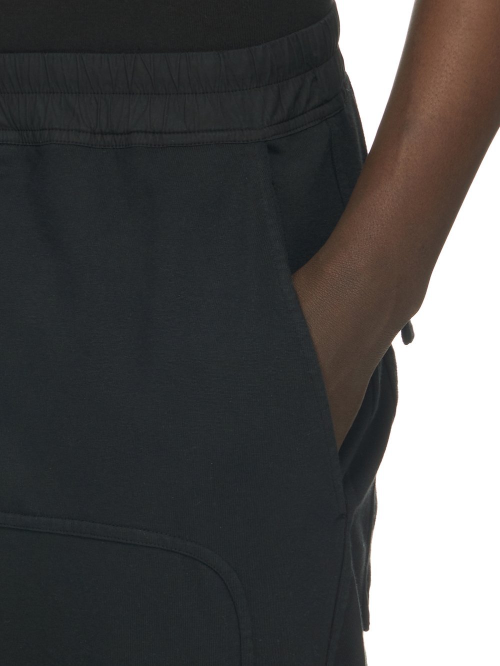 Rick Owens Drkshdw Drawstring Drop-crotch Trousers In Black