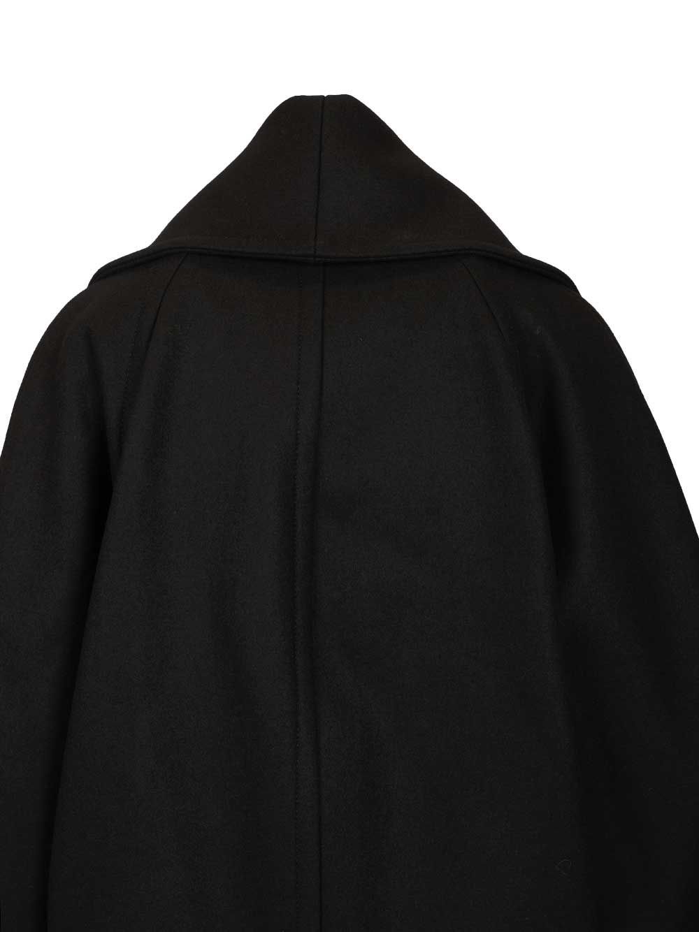 Bottega Veneta Double-breasted Coat Coats Black In Black
