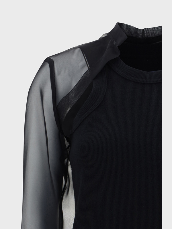 Sacai Top In Black