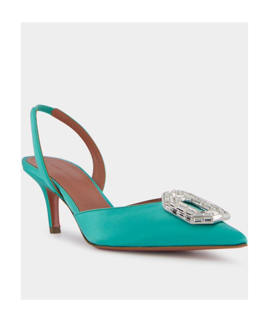 Amina Muaddi Cusp High-heeled Shoes In Green