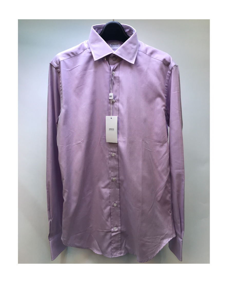 Armani Collezioni Long-sleeved Shirt In Purple