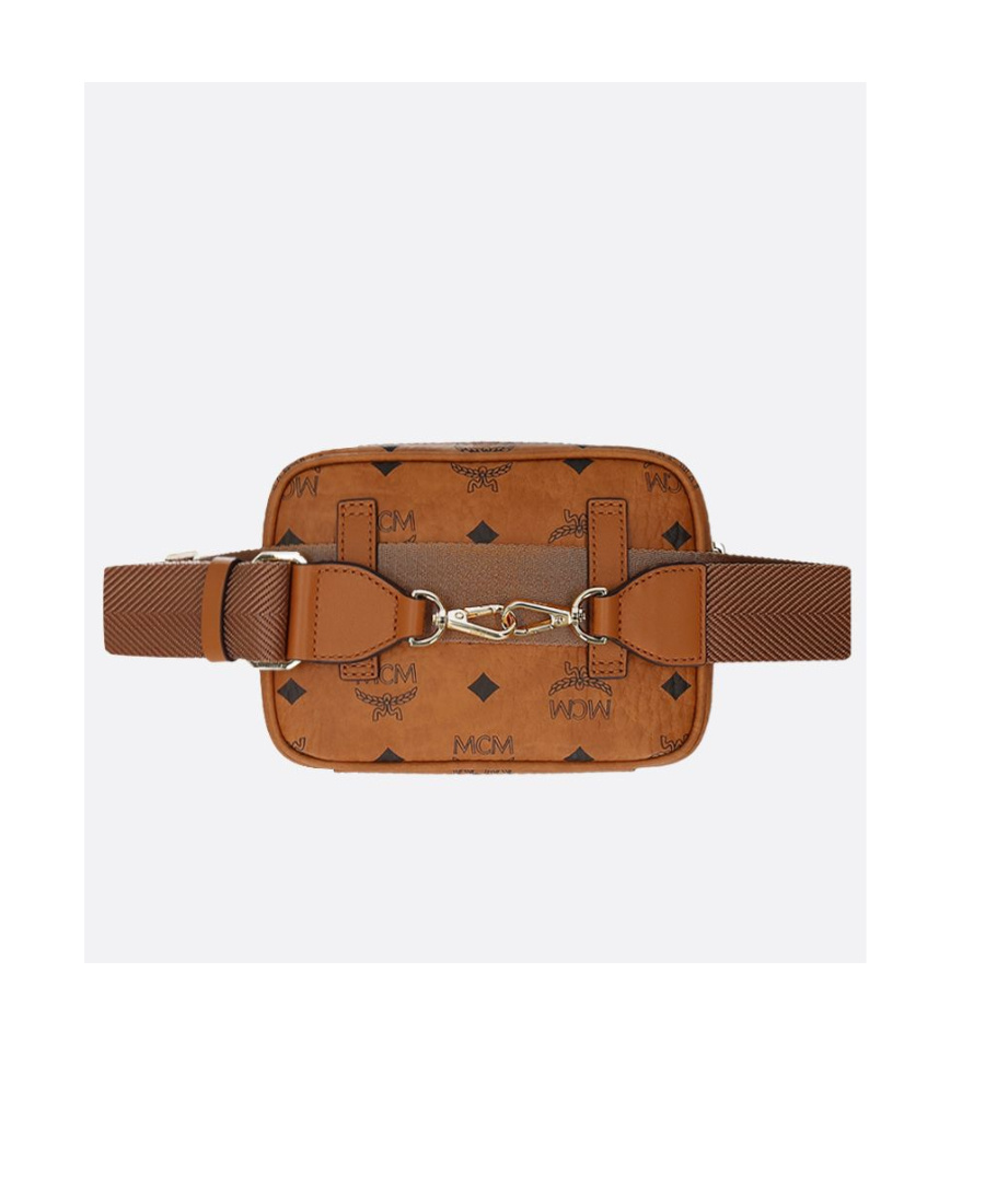 Mcm Visetos Crossbody Bag In Brown