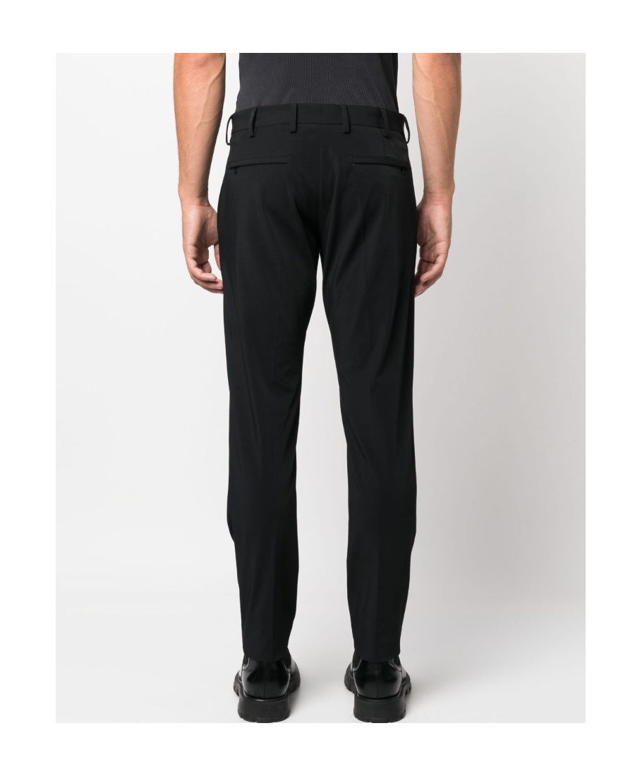 Pt Torino Straight-leg Tailored Trousers In Black