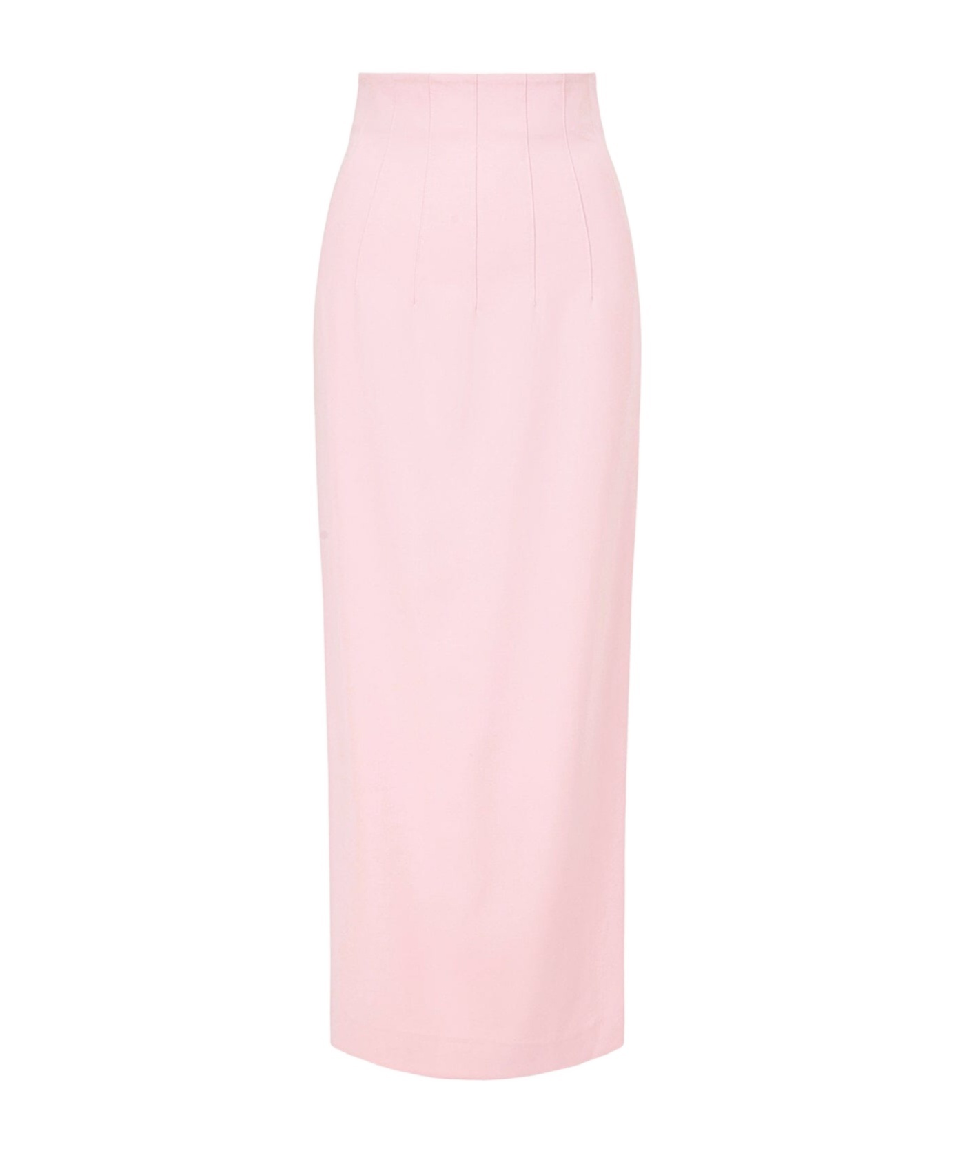 Staud Back Bifurcated Skirt In Pink