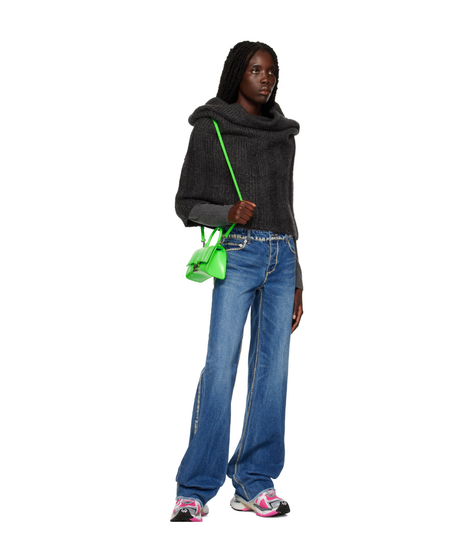 We11 Done Drooping Neck Sweater In Black