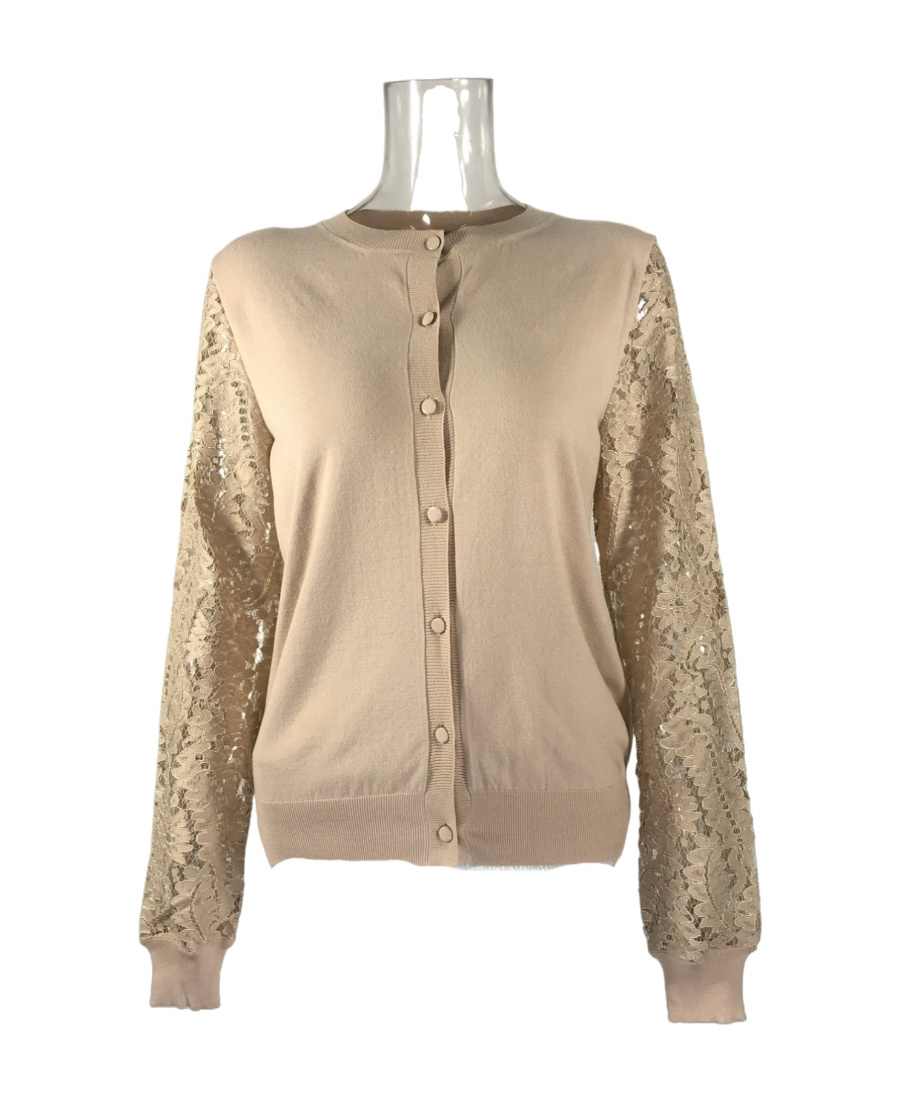 Max Mara Logo Long-sleeved Sweater In Nude