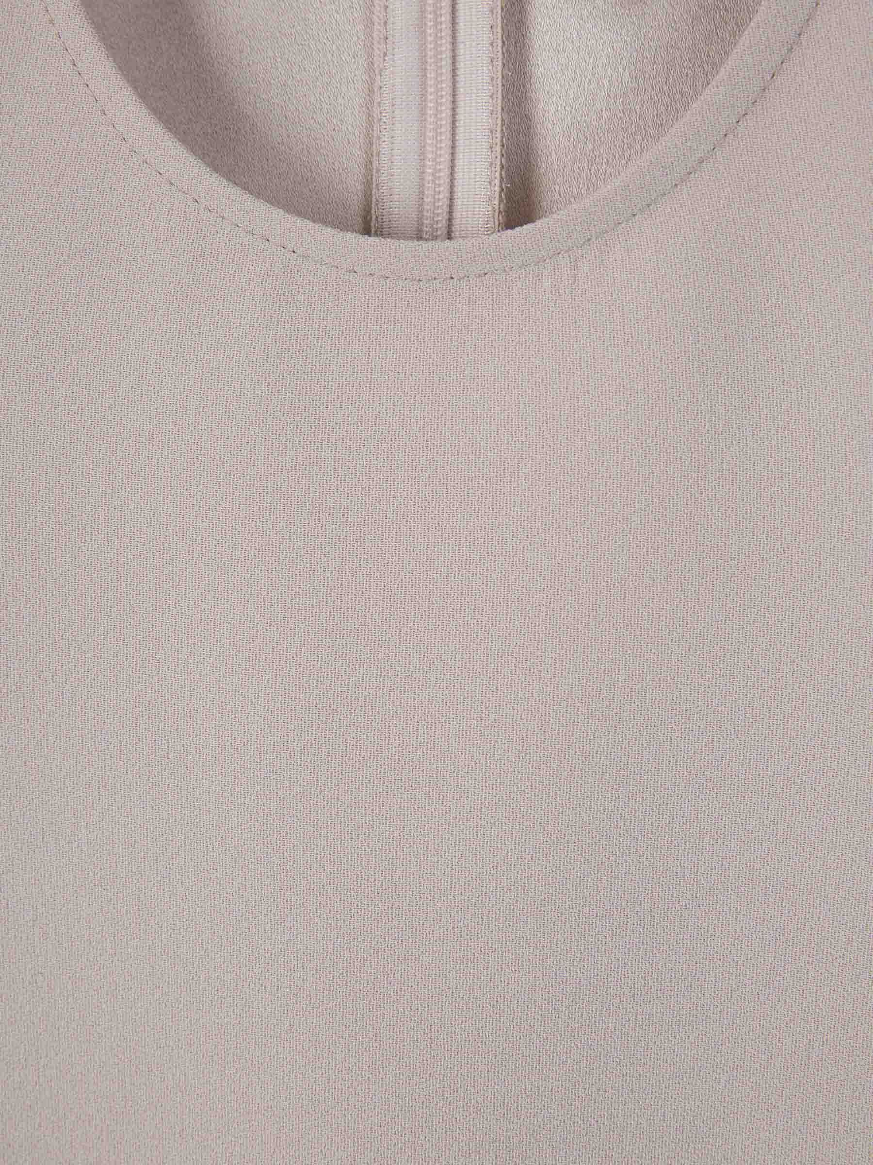 Ami Alexandre Mattiussi Ami Paris Viscose Fluid Top In Nude