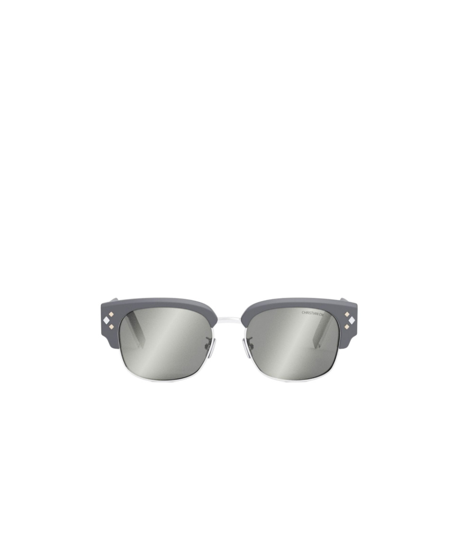 Dior Geometric Frame Sunglasses In Gray