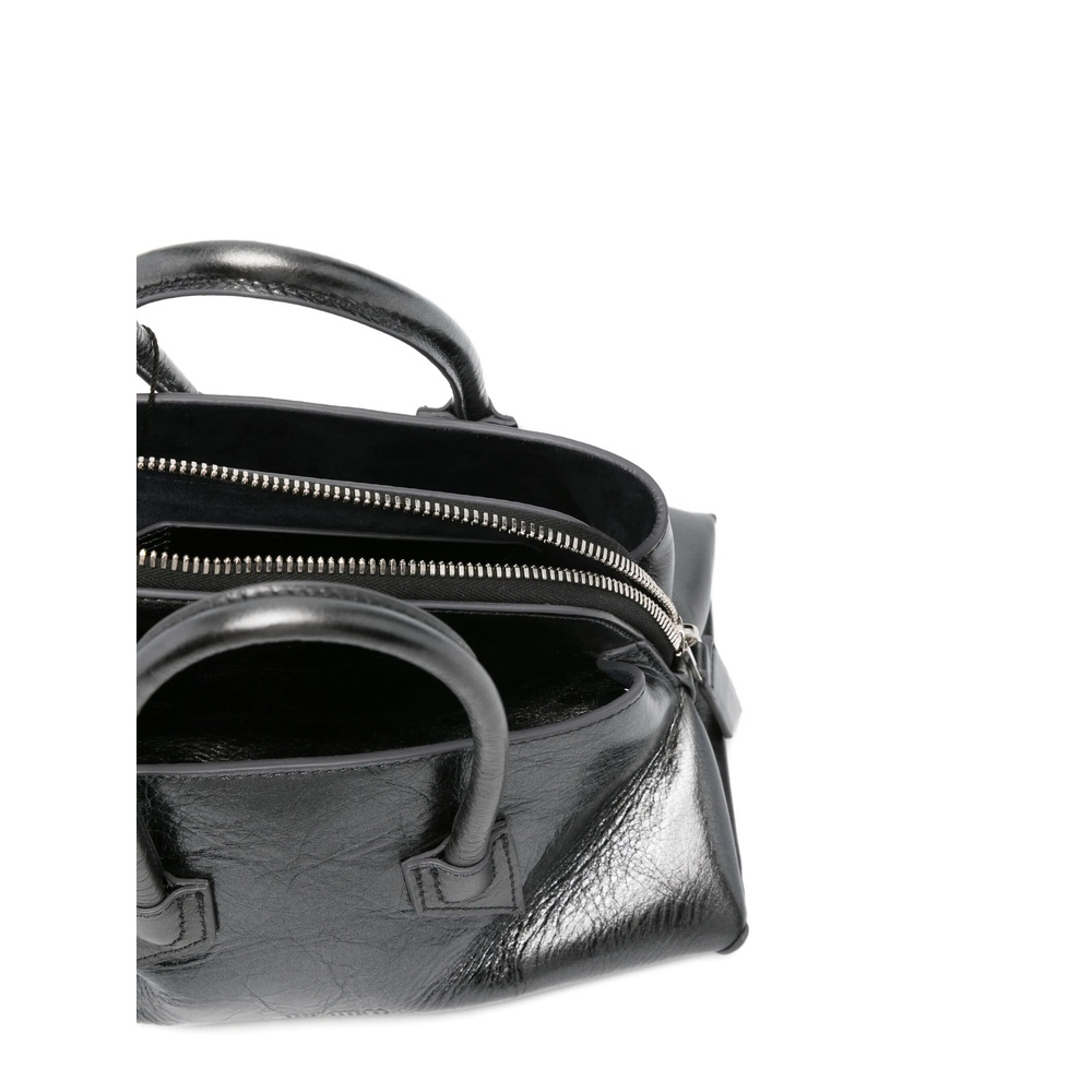 Attico Double Handle Handbag In Black