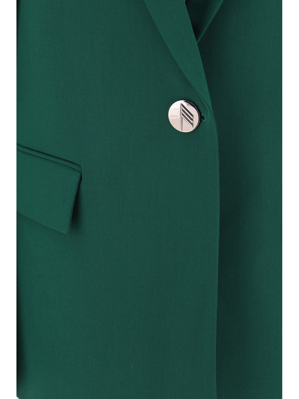 Attico Single-breasted Blazer In Green