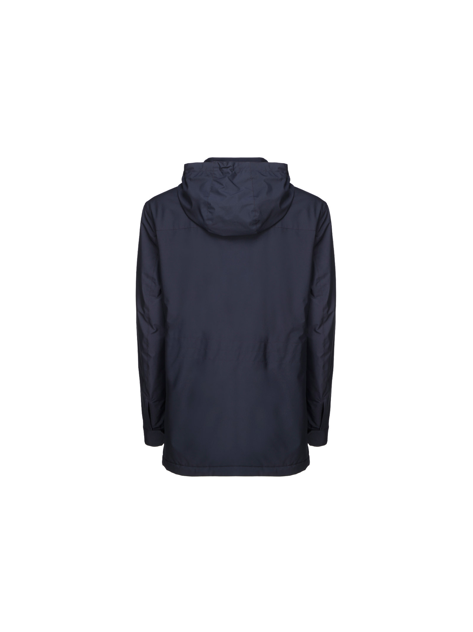 Zegna Stratos Hooded Lightweight Casual Jacket In Black
