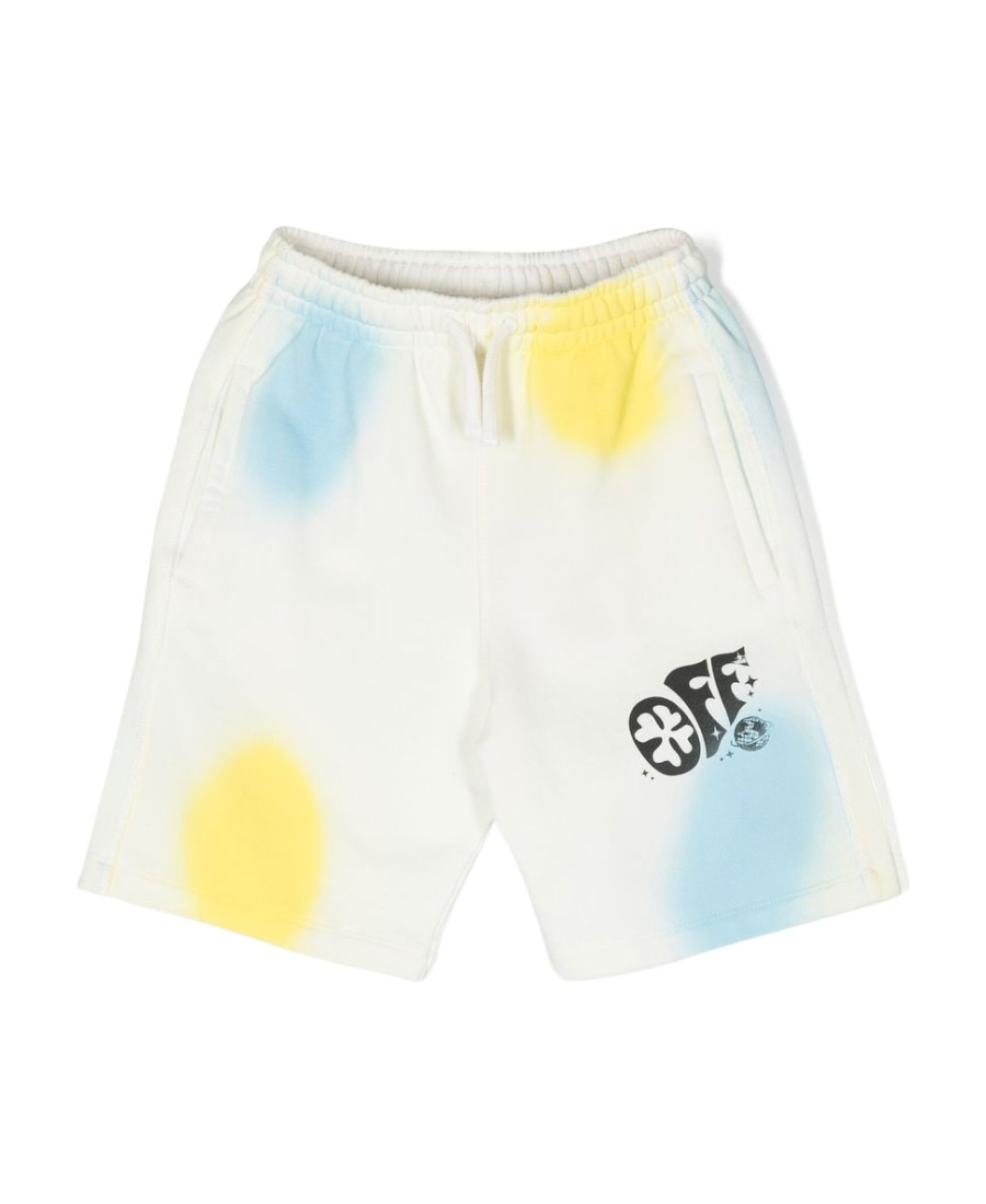 Off-white Graphic-print Shorts In White