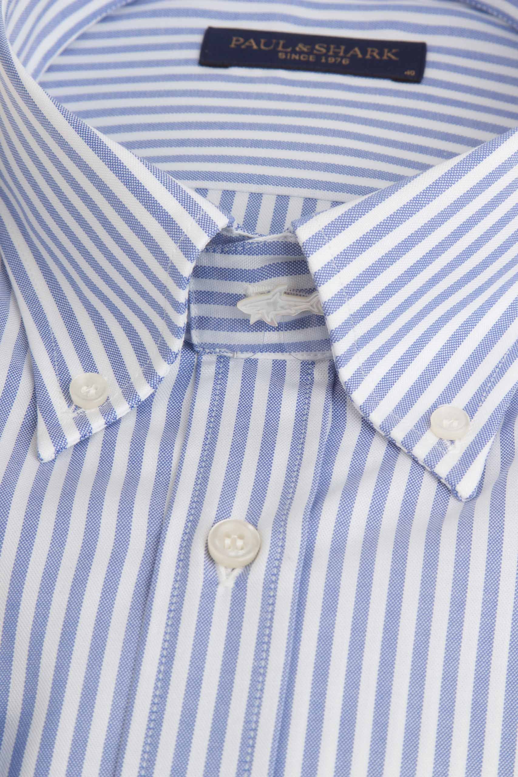 Paul & Shark Long-sleeved Shirt In Blue