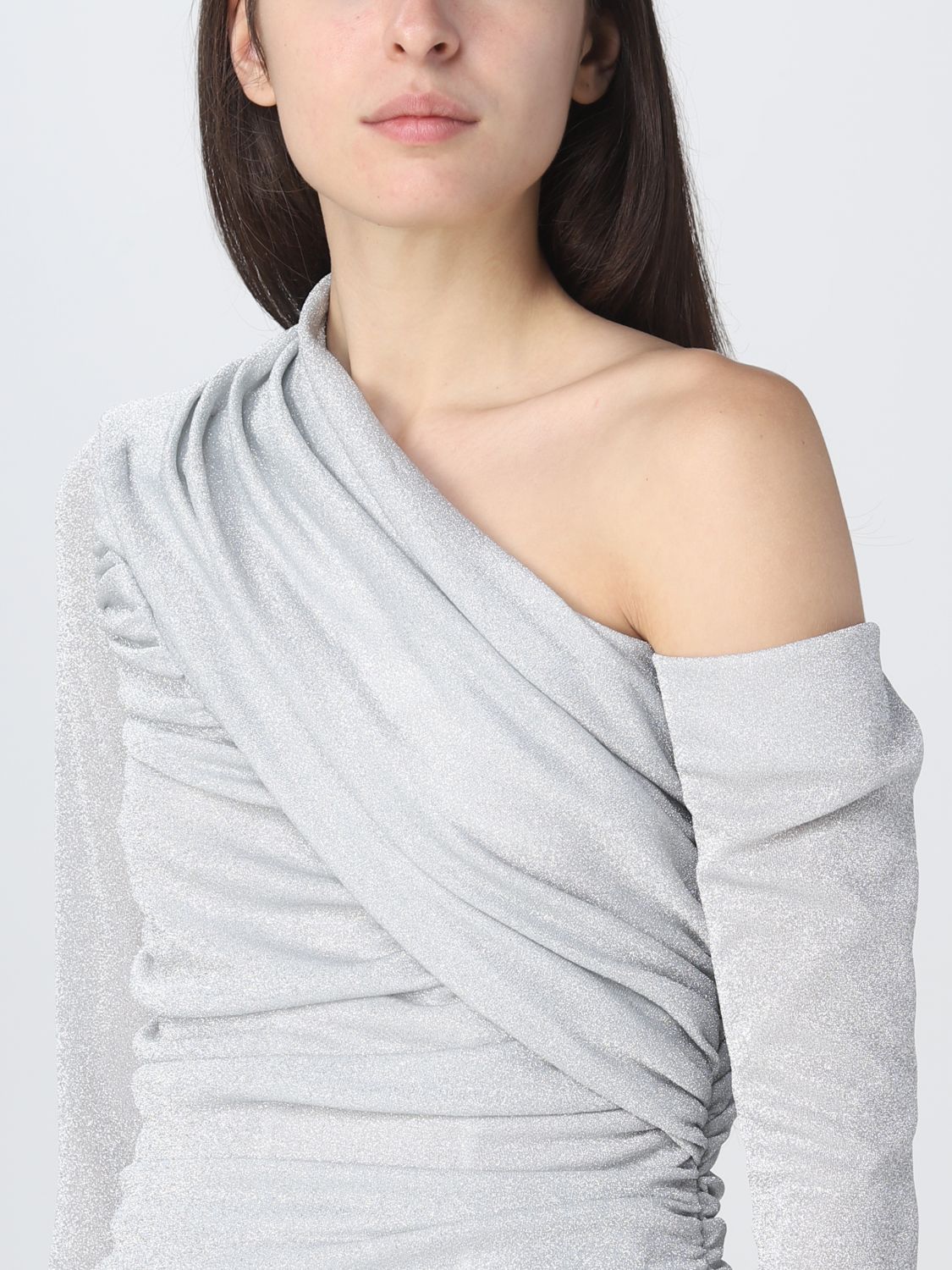Msgm White Asymmetrical Blouse In White