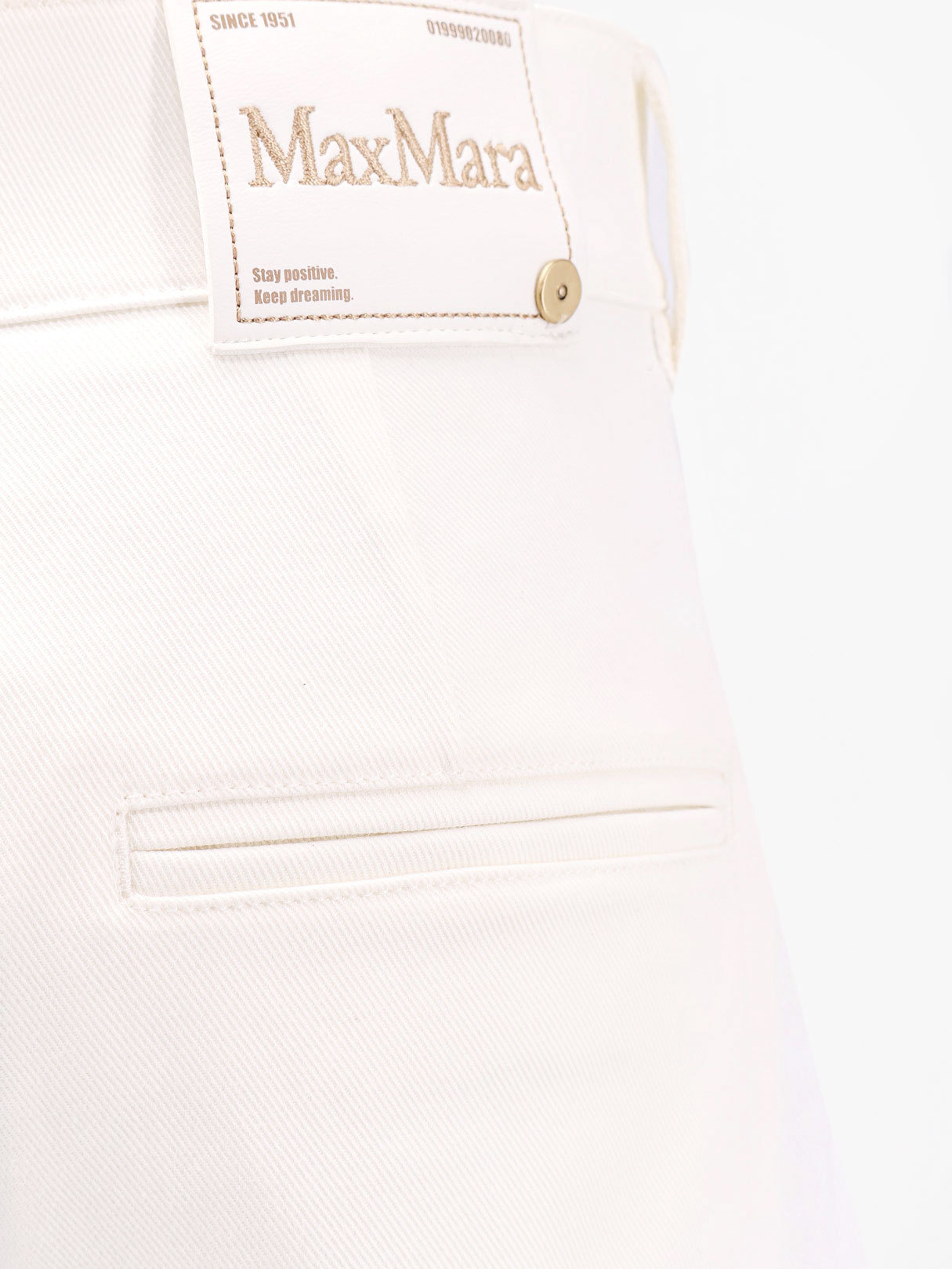 Max Mara Multi-pocket Jeans In White