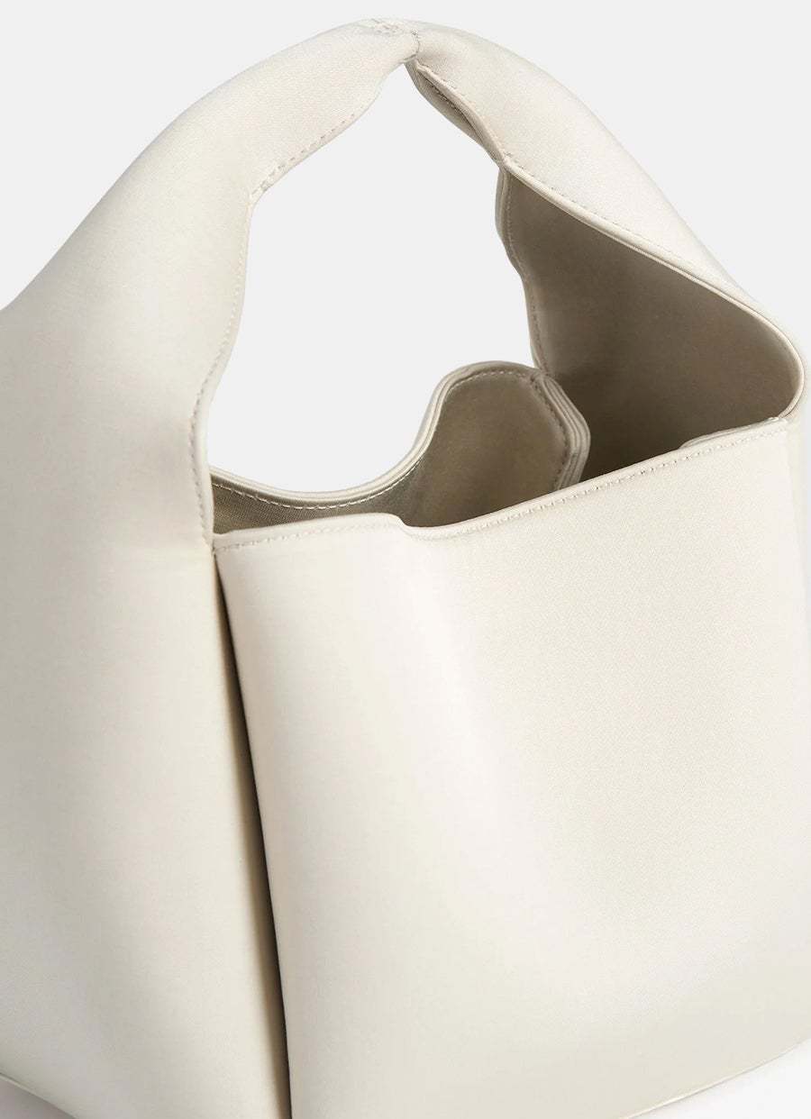 Totême Satin Shoulder Bag In Light Brown
