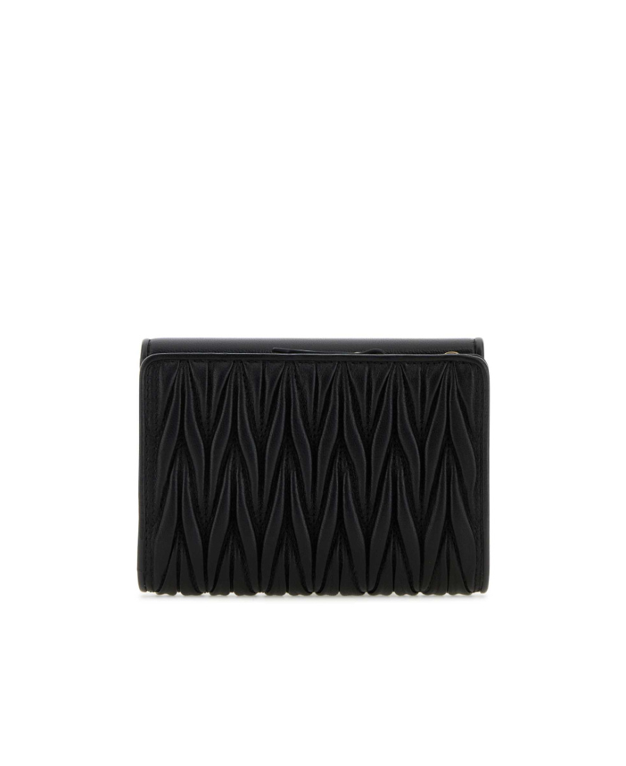 MIU MIU LOGO-LETTERING MATELASS� WALLET 