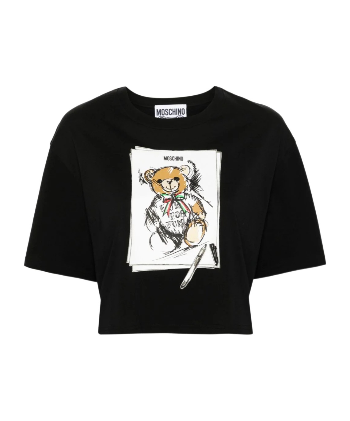 Moschino Teddy Bear-print T-shirt In Black