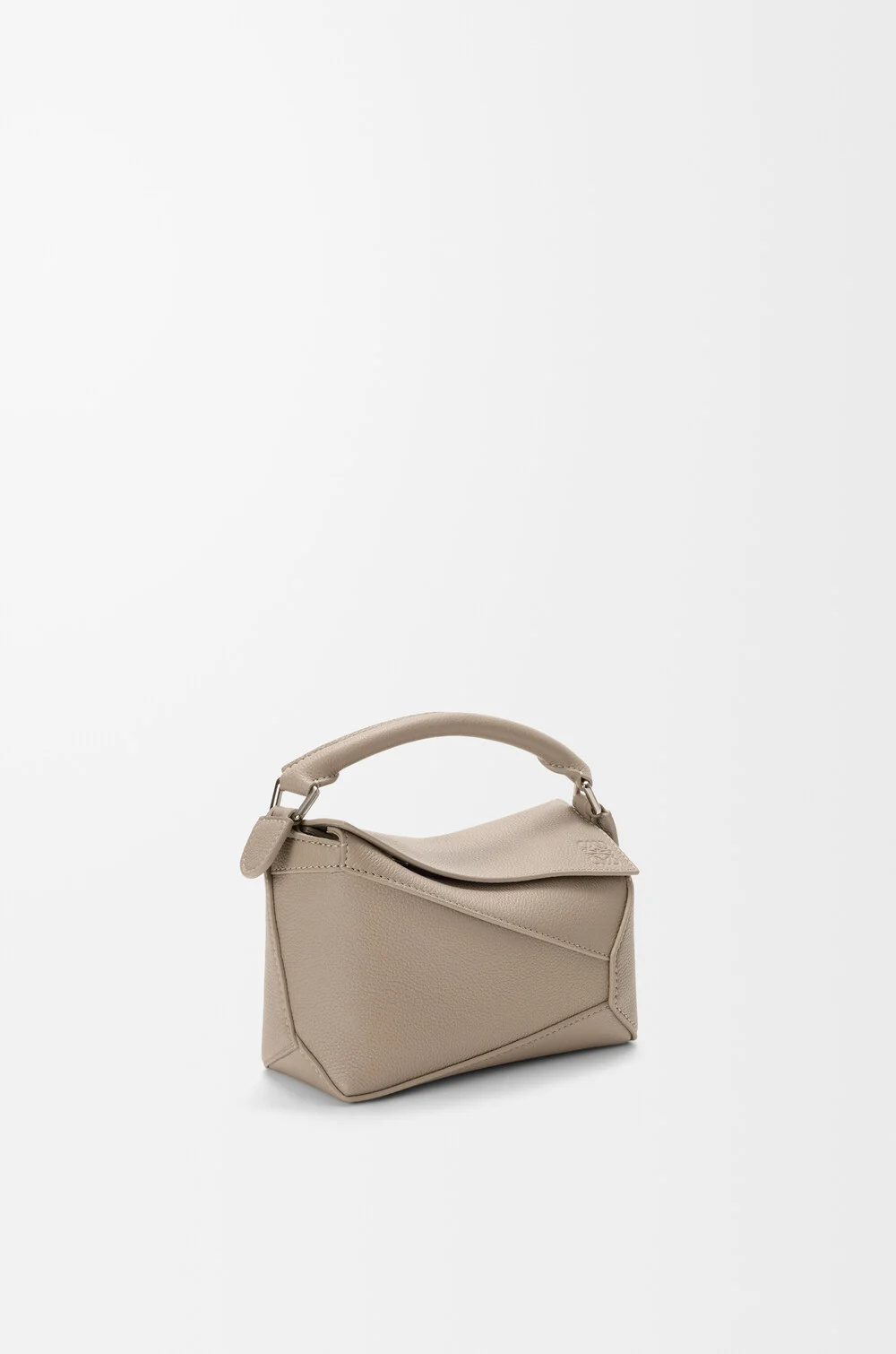 Loewe Mini Puzzle Edge Shoulder Bag In Nude