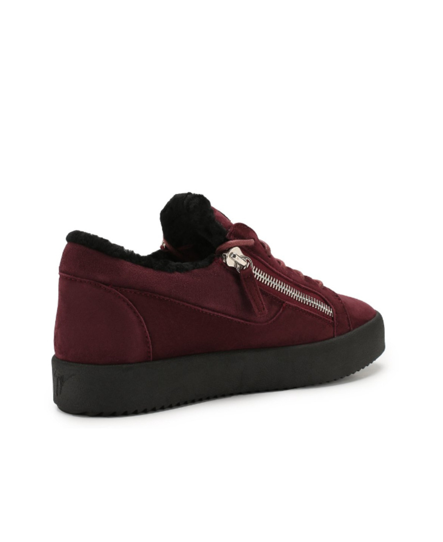 Giuseppe Zanotti Casual Sneakers With Rough Edges In Black