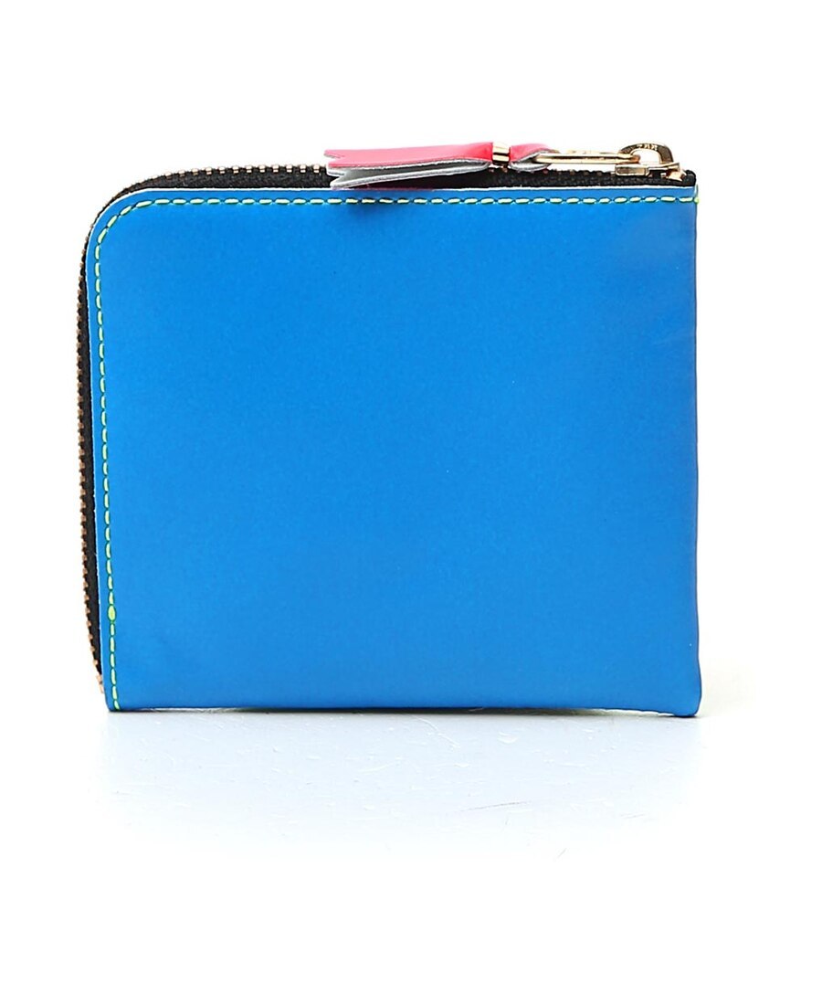 COMME DES GARÇONS SMALL COLOUR-BLOCKED LEATHER WALLET