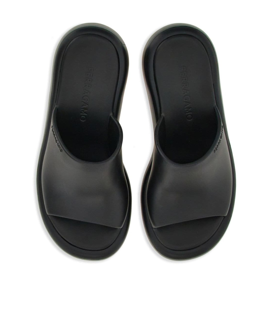 Ferragamo Chunky Slider In Black