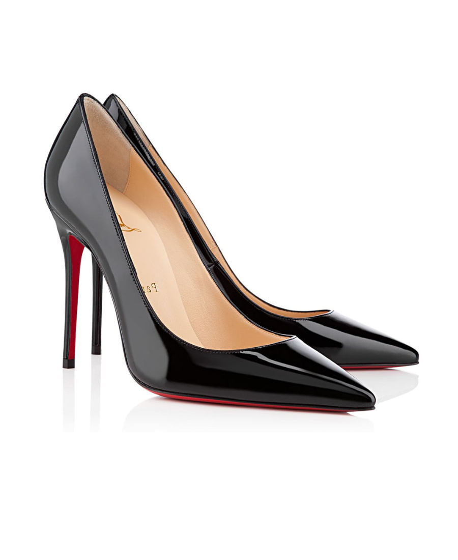 Christian Louboutin Apostrophatoric 80 Black Leather Pumps In Black