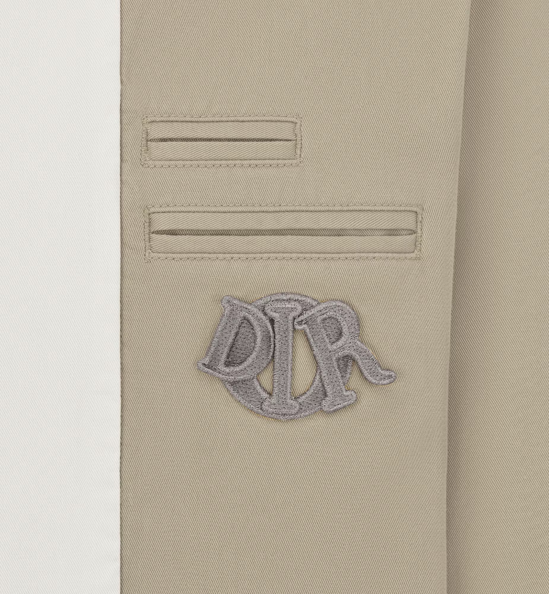 Dior Logo Long-sleeved Casual Jacket In Nude