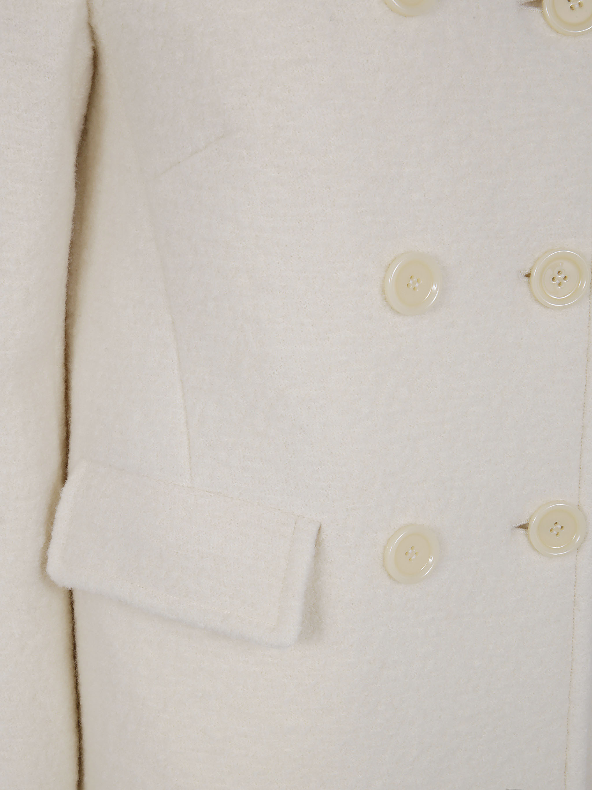 Aspesi Buttoned Coat In White