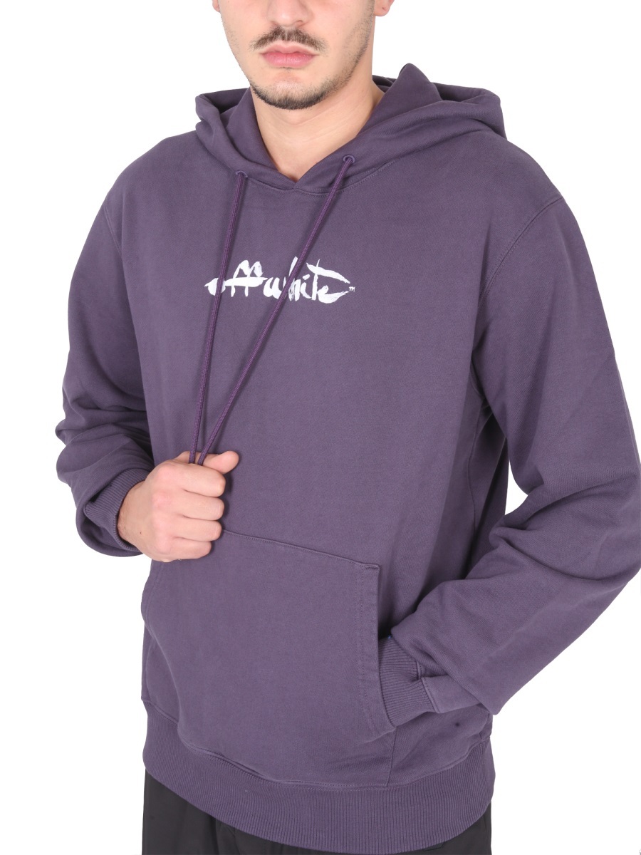 Off-white Arrows-motif Drawstring Hoodie In Black