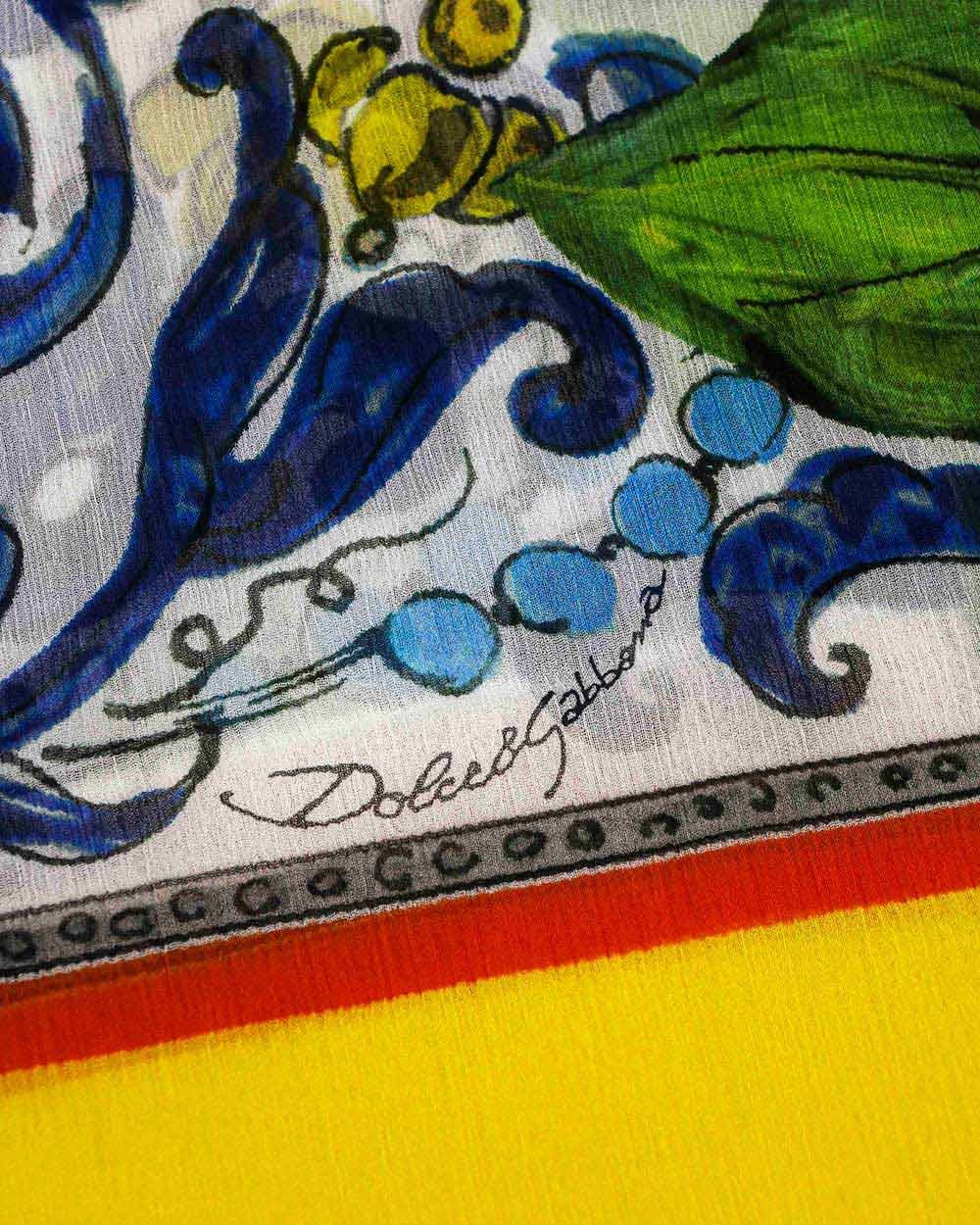 Dolce & Gabbana Printed Scarf In Multicolor