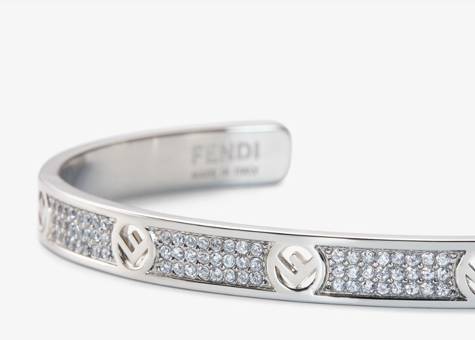 FENDI SILVER-COLOURED BRACELET