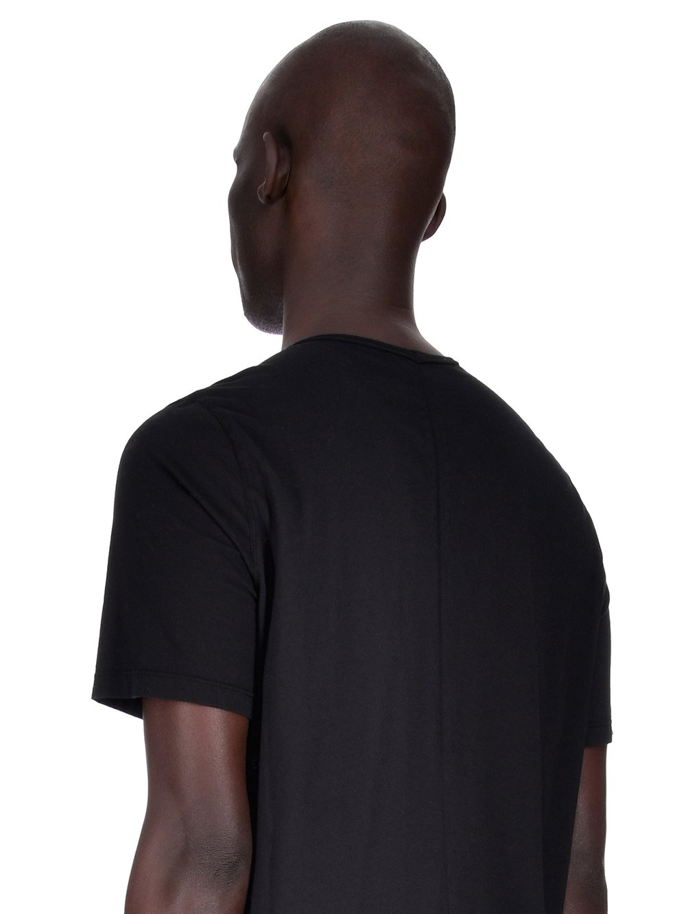 Rick Owens Drkshdw Black Plain Knitted T-shirt In Black