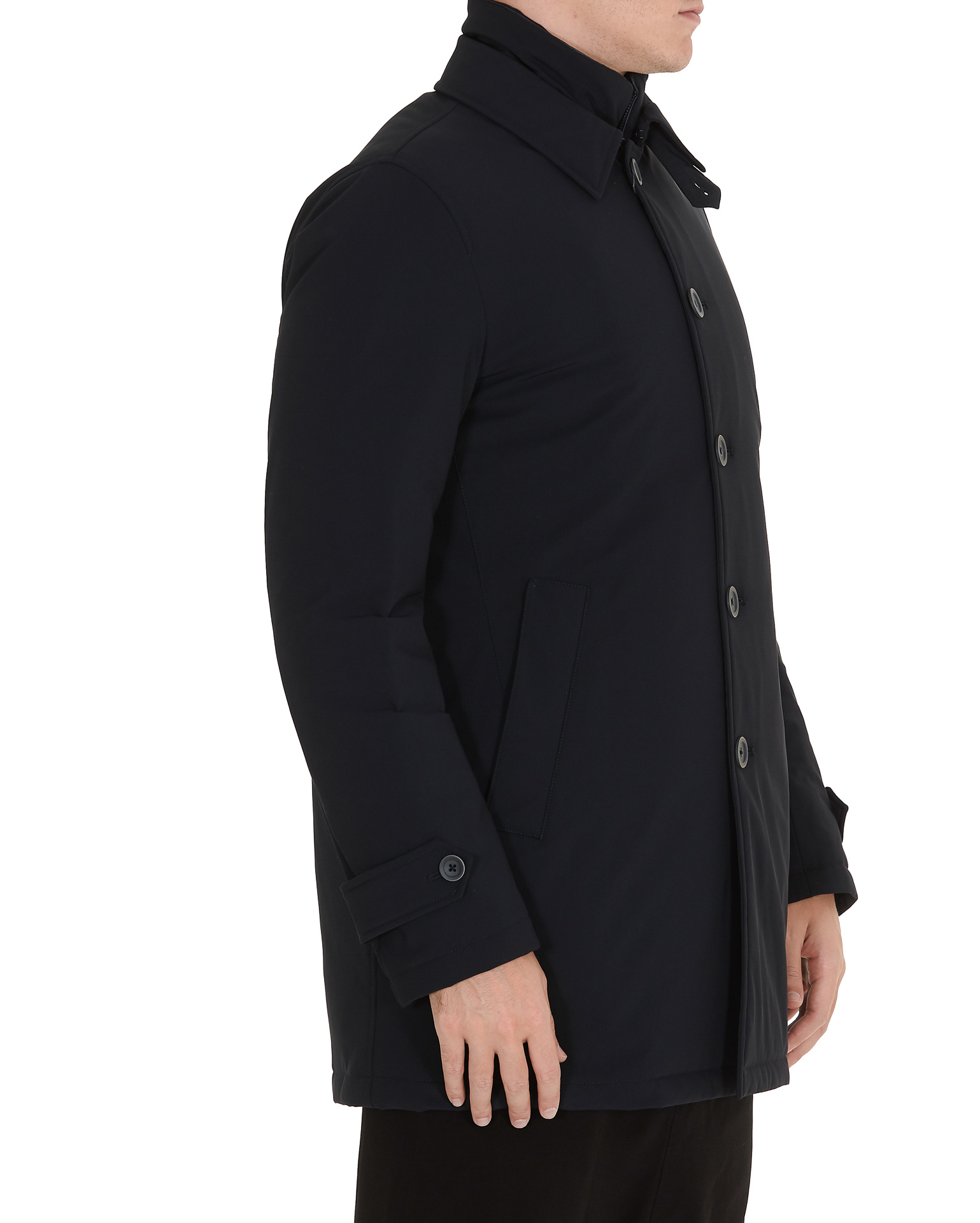 Herno Trench Coat In Washington In Blue