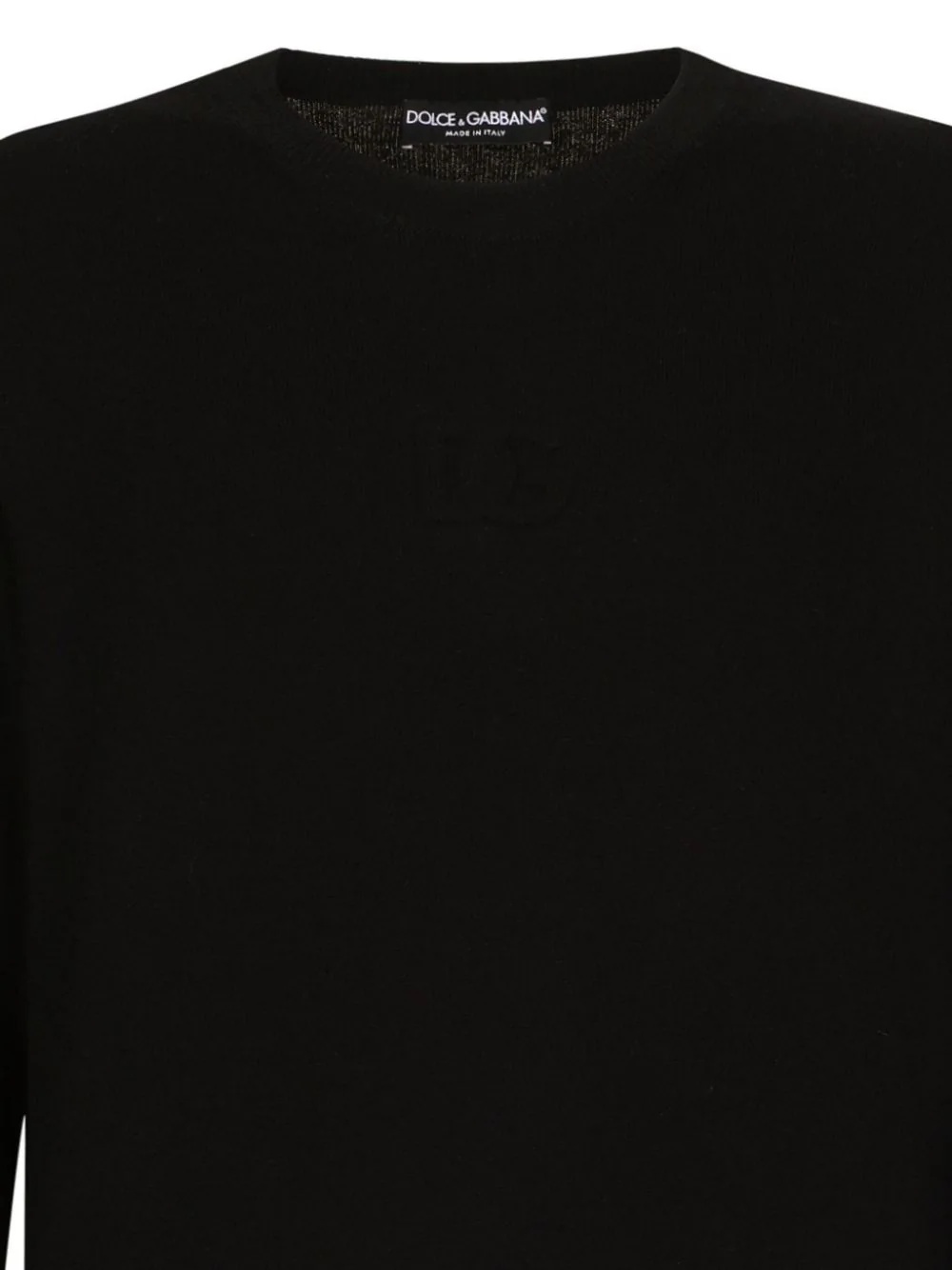 Dolce & Gabbana Crew-neck Sweater In Black