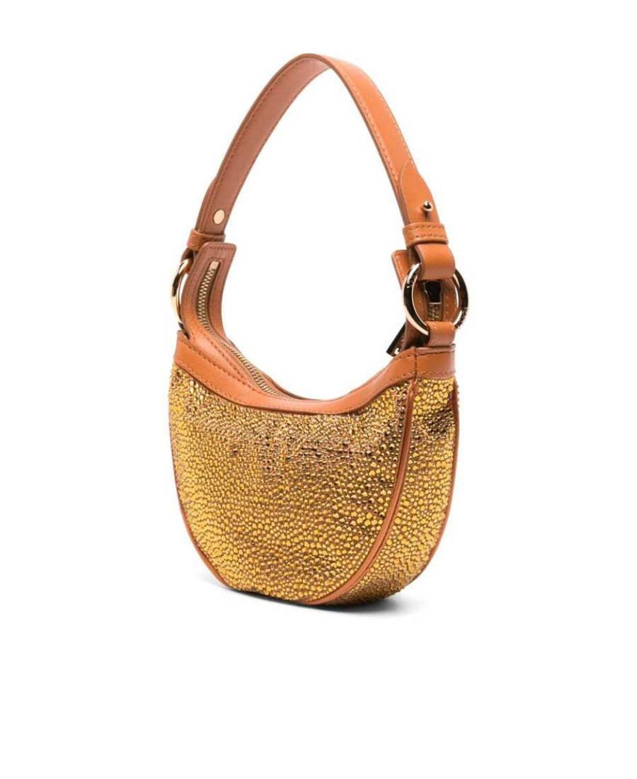 Versace Medusa-motif Embellished Tote Bag In Brown