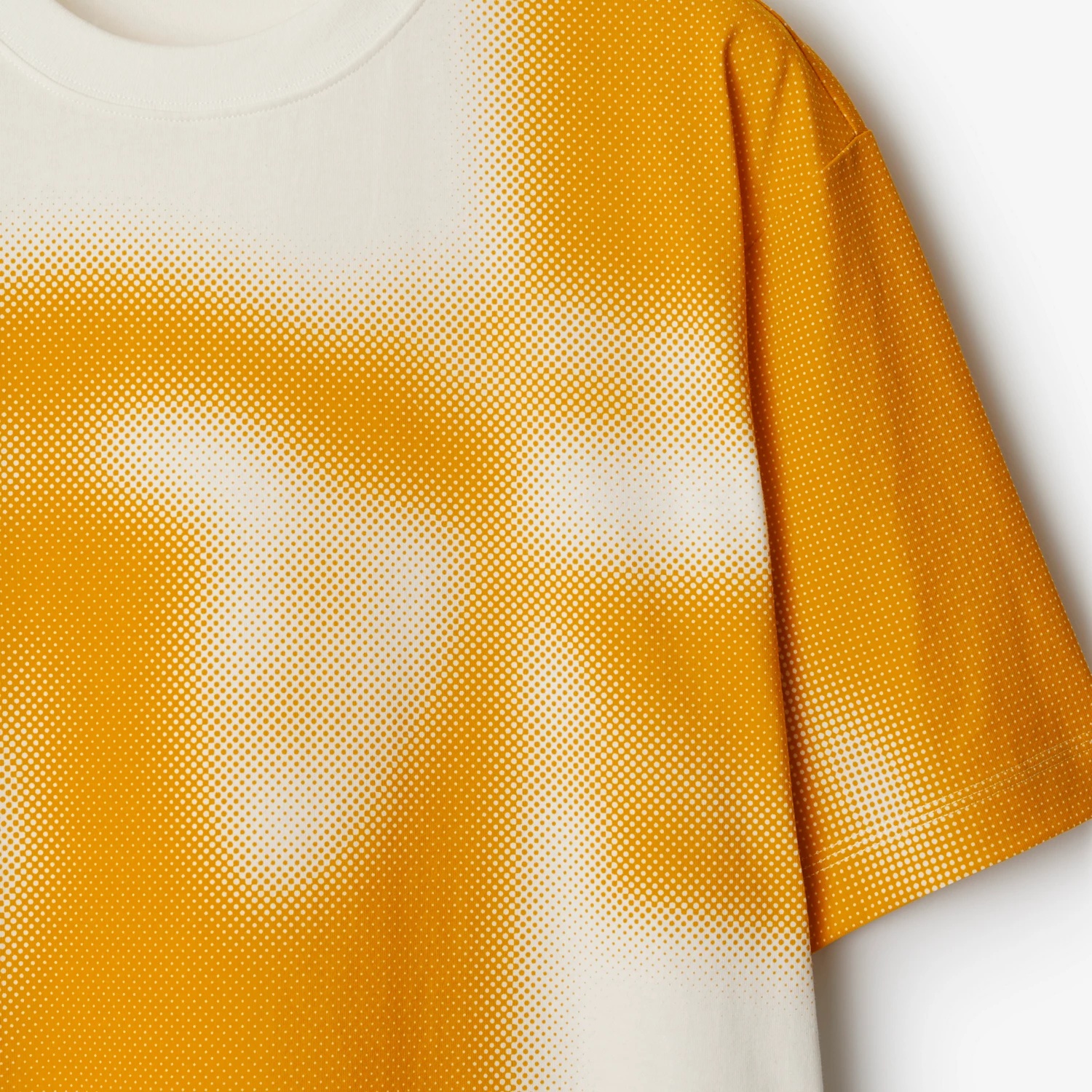 Burberry Ekd Two-tone Crew Neck Cotton T-shirt