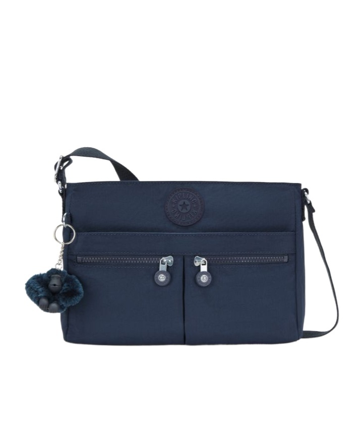 Kipling Logo Shoulder Bag In Blue