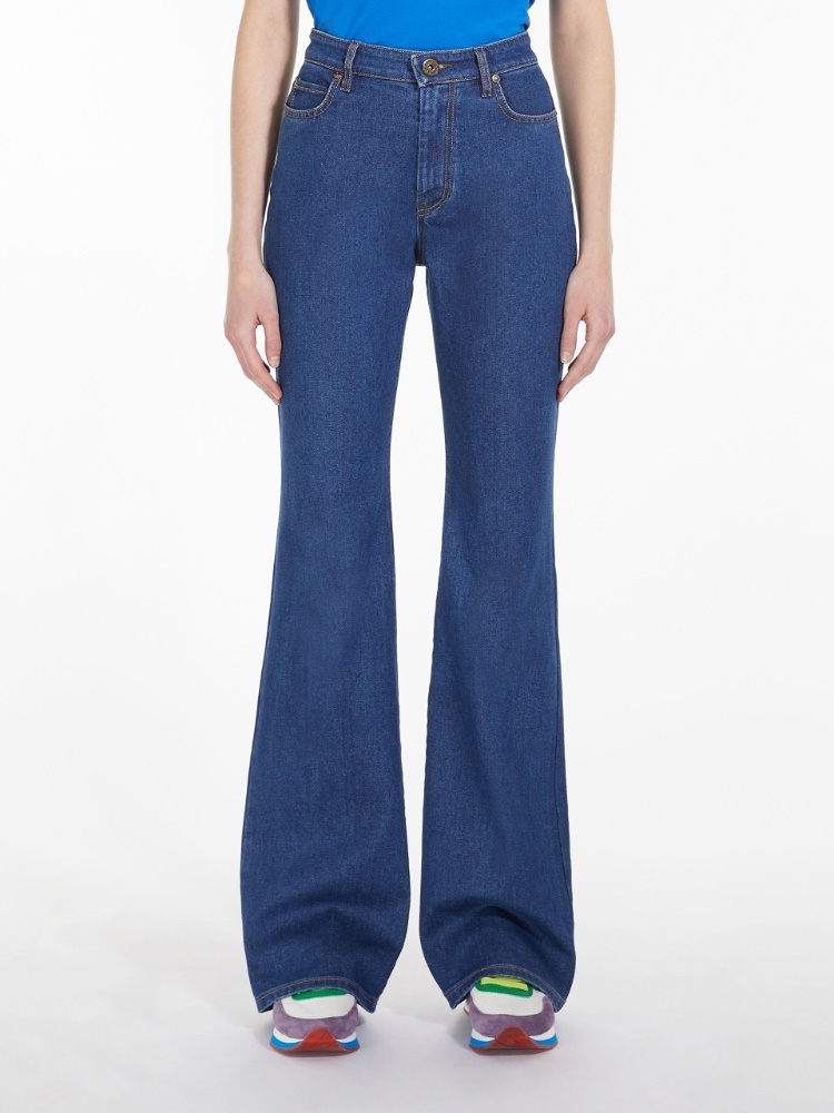 Weekend Max Mara Flared Jeans In Blue