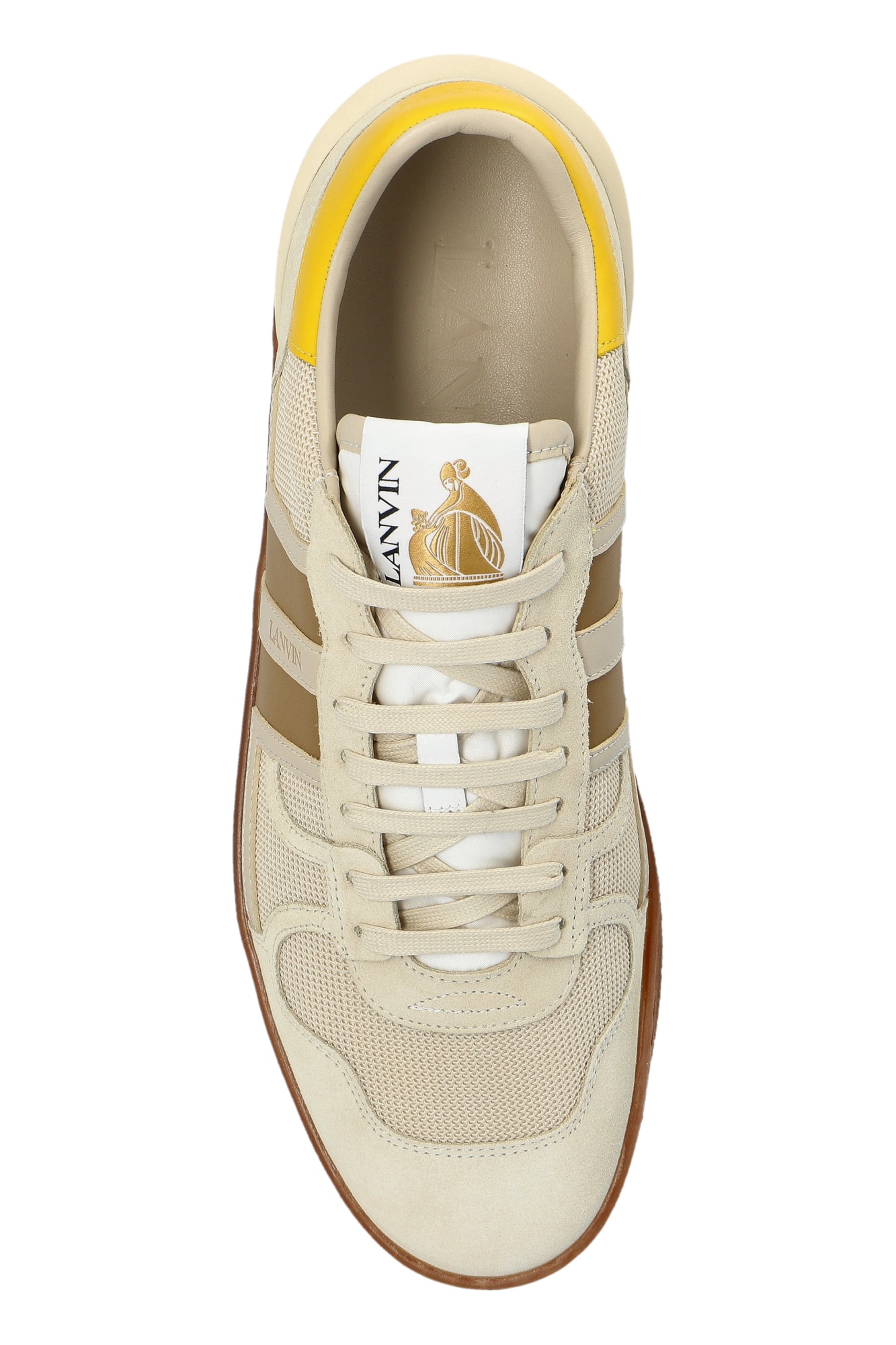Lanvin Clay Mesh Sneakers In White