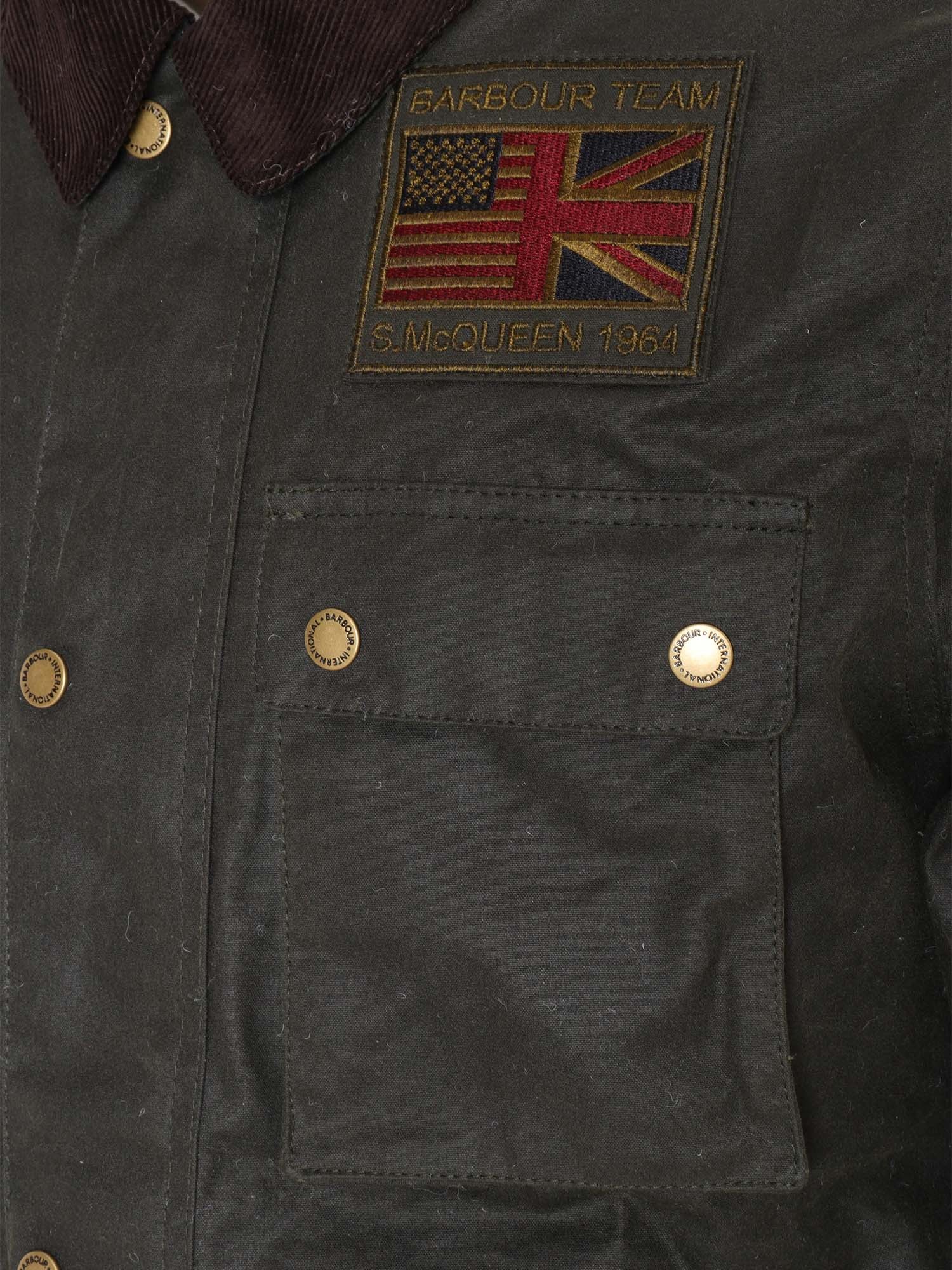 Barbour Long-sleeved Casual Jacket In Black